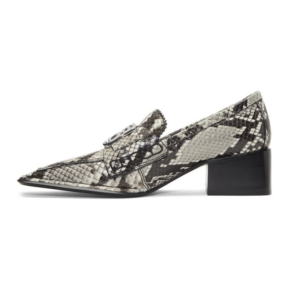 Alexander Wang leather snakeskin print loafers - 37 - Picture 15 of 15